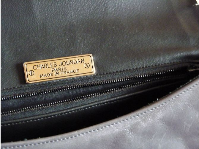 Charles Jourdan Ledertasche Grau - Ansicht 3