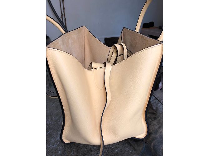 Bolsa Céline Phantom de couro amarela Amarelo - vista 4