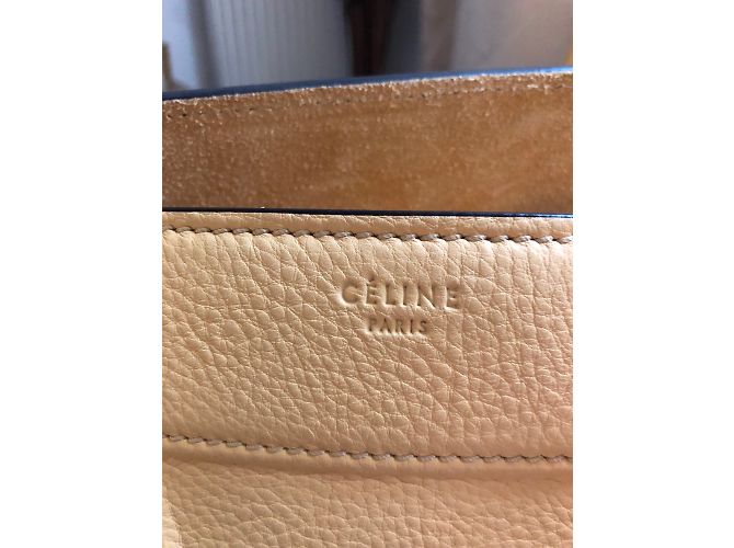 Bolsa Céline Phantom de couro amarela Amarelo - vista 6