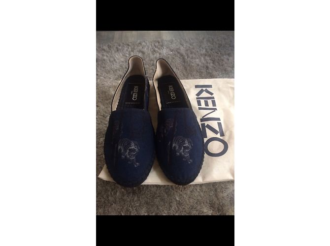 Kenzo Espadrilles Blau Stoff Größe 36 - Ansicht 2