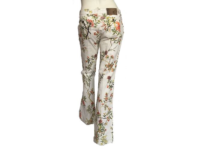 Just Cavalli Jeans de algodão floral - vista 2