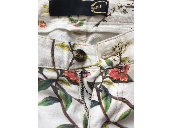 Just Cavalli Jeans de algodão floral - vista 4