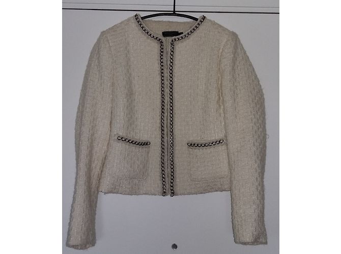 Autre Marque Manigance Paris White Wool Viscose Jacket - view 2