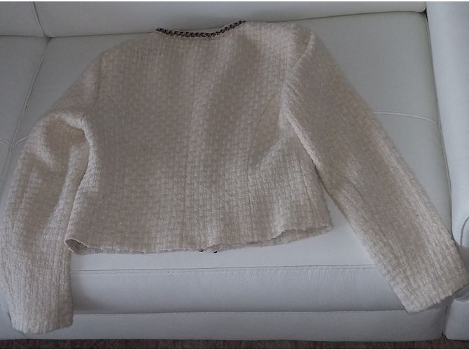 Autre Marque Manigance Paris White Wool Viscose Jacket - view 3