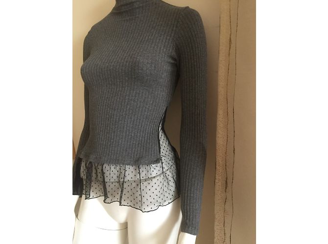 Autre Marque Top Paolo Casalini Gris Oscuro Viscosa Gris antracita - vista 5