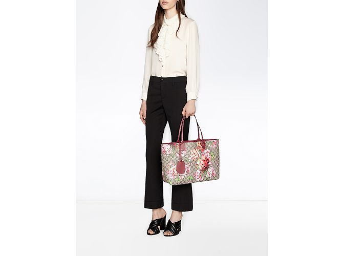 Gucci Bolsa de flor GG reversible - vista 4