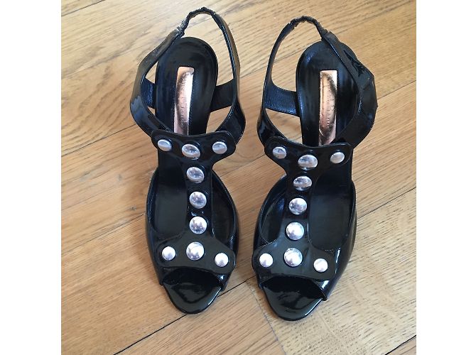 Sandali Rupert Sanderson in vernice nera Nero - vista 2
