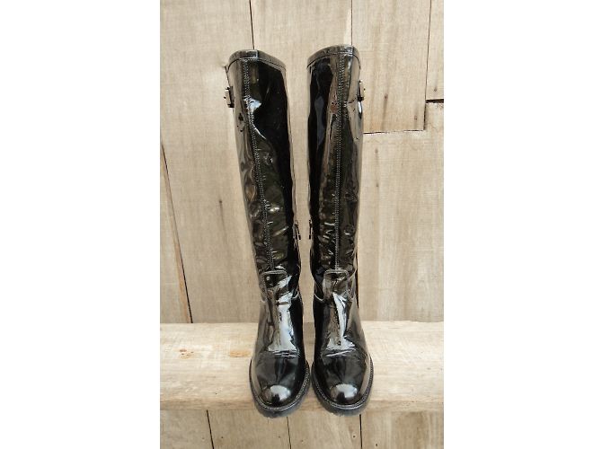 Autre Marque Botas Triver Flight en charol negro - vista 5