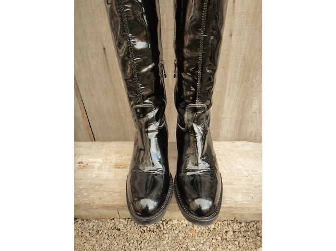 Autre Marque Botas Triver Flight en charol negro - vista 6