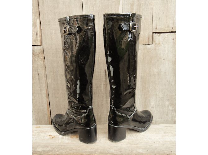 Autre Marque Botas Triver Flight en charol negro - vista 7