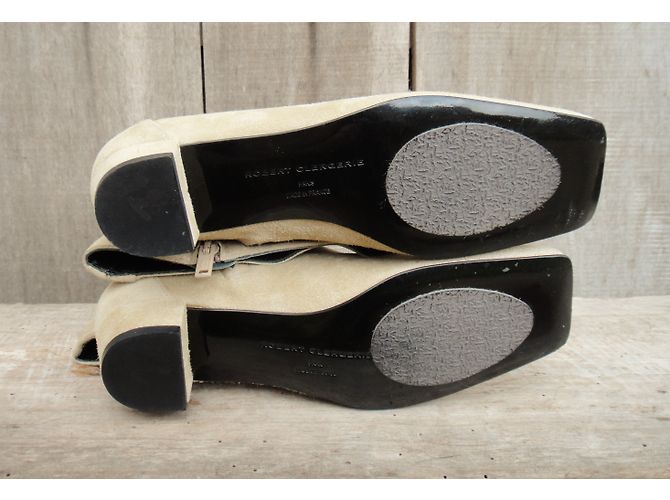 Botas Robert Clergerie de ante beige - vista 7