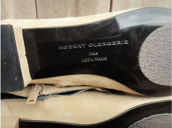 Botas Robert Clergerie de ante beige - vista 8