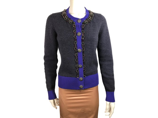 Chanel Cárdigan Gris - vista 3