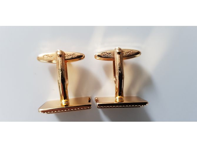 Dior gemelli in onice e oro placcato - vista 5