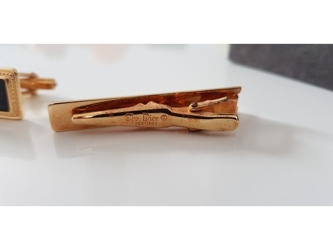 Dior gemelli in onice e oro placcato - vista 8
