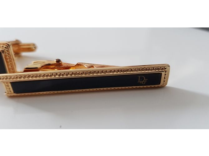 Dior gemelli in onice e oro placcato - vista 9