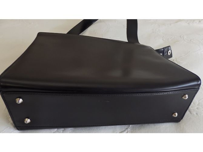 Borsa a mano Lancel in pelle liscia nera Nero - vista 5