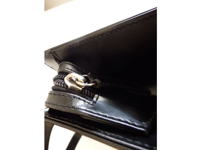 Borsa a mano Lancel in pelle liscia nera Nero - vista 7