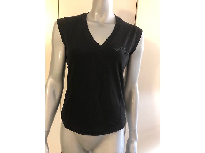 Camiseta de algodón negra Just Cavalli Negro - vista 5