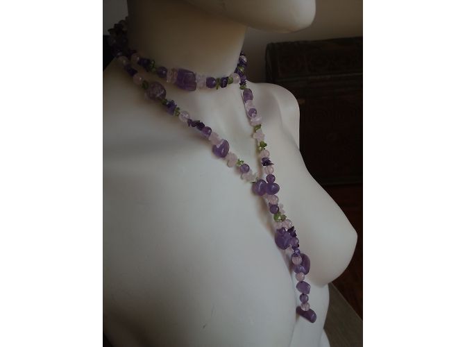 Autre Marque Collana lunga Eva V con pietre semipreziose Multicolore - vista 3