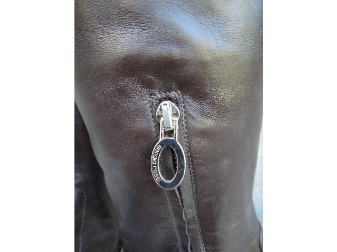 Botas Sergio Rossi de piel de cordero marrón Castaño - vista 4