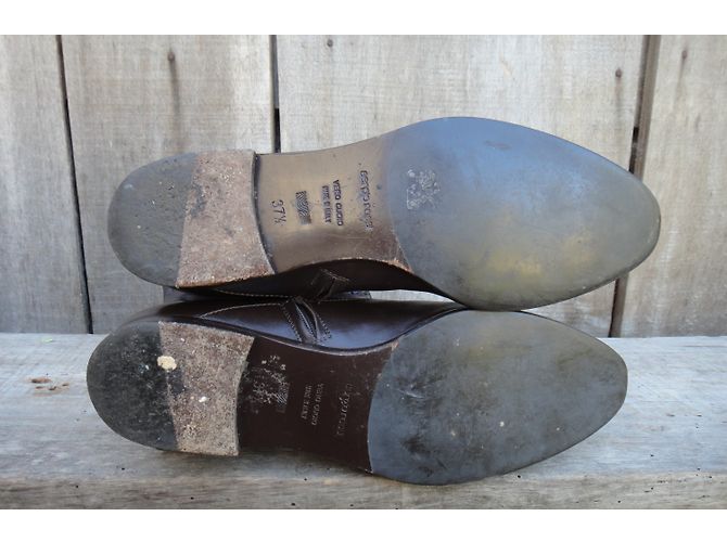 Botas Sergio Rossi de piel de cordero marrón Castaño - vista 9