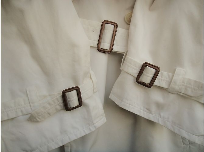 Hermès Impermeabili Bianco - vista 7