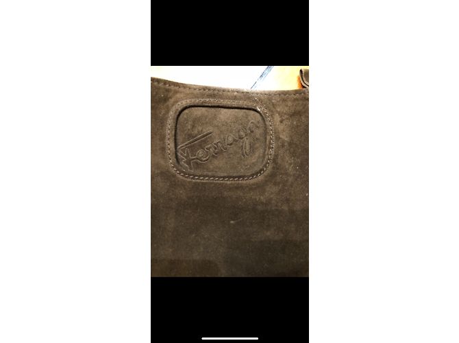 Botas Salvatore Ferragamo de piel de ciervo caqui - vista 5