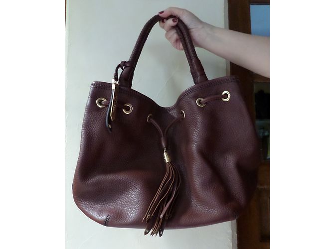 Cole Haan Leather Handbag Brown - view 3