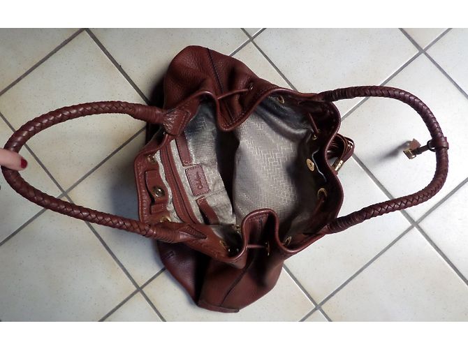 Cole Haan Leather Handbag Brown - view 5