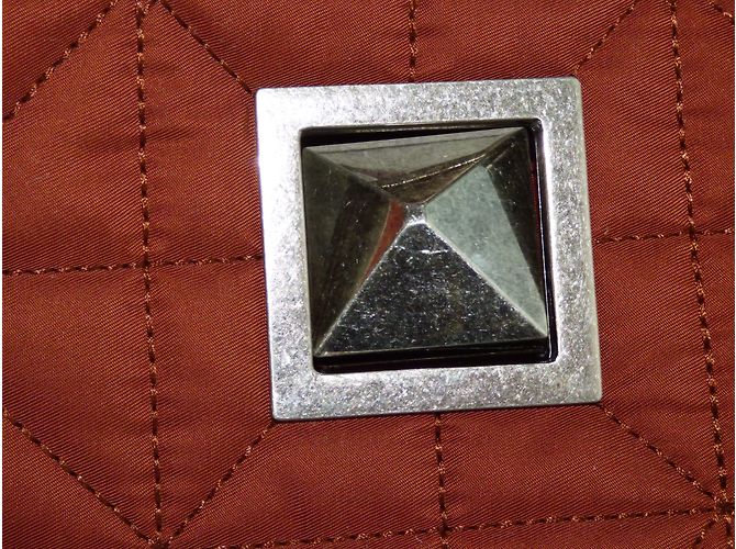 Borsa Shopping Maxi Sonia Rykiel Marrone Pelle e Poliestere - vista 9
