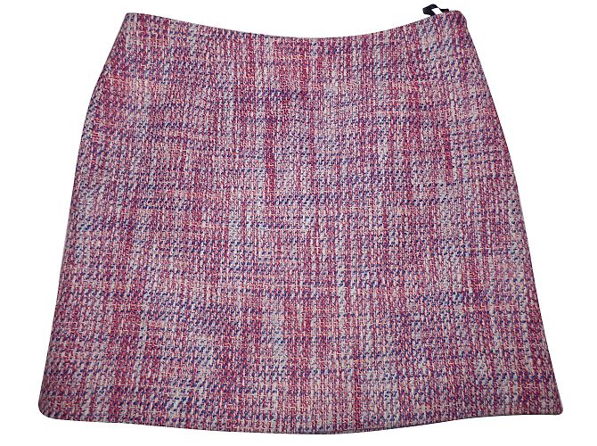 Falda recta de algodón Sonia By Sonia Rykiel Rosa Blanco Azul - vista 2