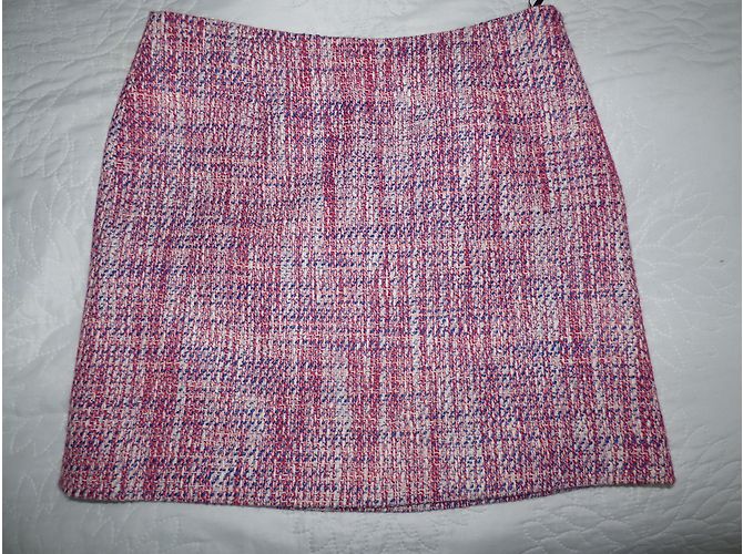 Falda recta de algodón Sonia By Sonia Rykiel Rosa Blanco Azul - vista 5