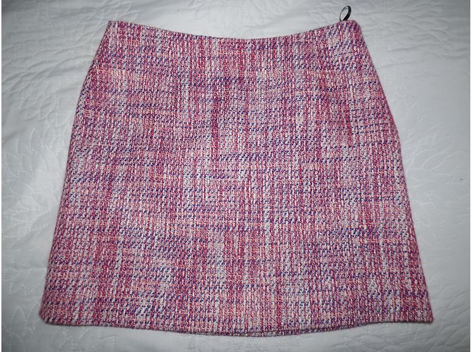 Falda recta de algodón Sonia By Sonia Rykiel Rosa Blanco Azul - vista 6