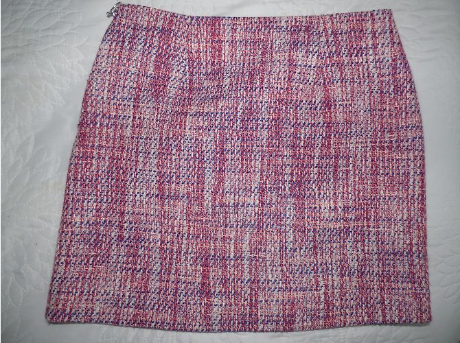 Falda recta de algodón Sonia By Sonia Rykiel Rosa Blanco Azul - vista 7