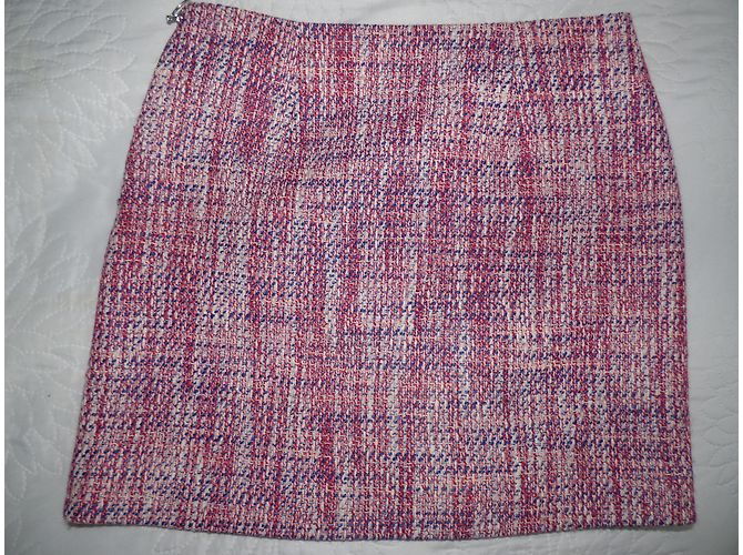 Falda recta de algodón Sonia By Sonia Rykiel Rosa Blanco Azul - vista 8