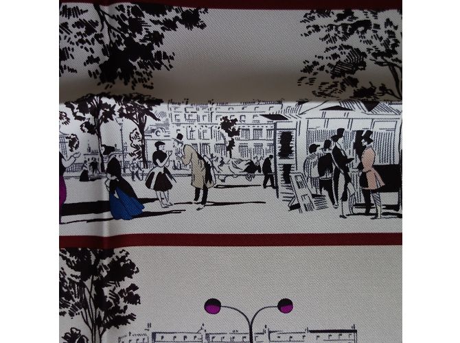 Hermès Lenços de seda Multicor - vista 4