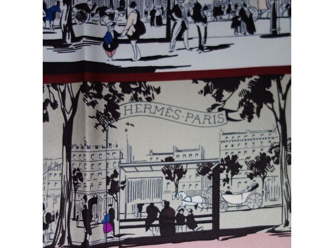 Hermès Lenços de seda Multicor - vista 7