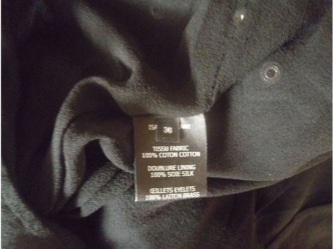 Vestido Isabel Marant de algodón negro bordado - vista 12