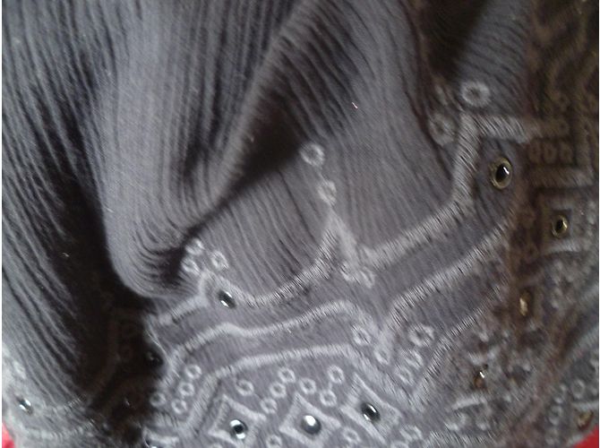 Vestido Isabel Marant de algodón negro bordado - vista 9
