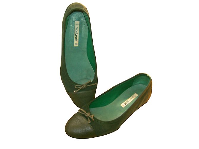 Autre Marque Bailarinas Mortarotti Verde - vista 2