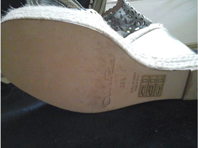 Mule con zeppa Oscar de la Renta in pelle bronzo - vista 5