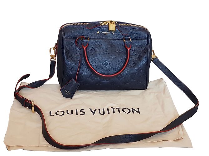Louis Vuitton SPEEDY BANDOULIÈRE 25 Blu - vista 2
