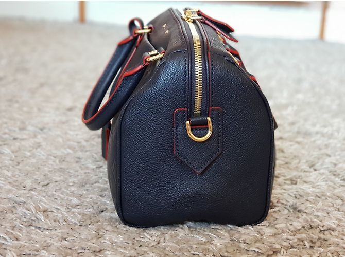 Louis Vuitton SPEEDY BANDOULIÈRE 25 Blu - vista 7