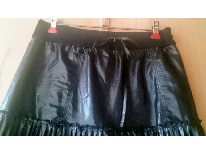 Haut Sonia Rykiel en soie noir - vue 6