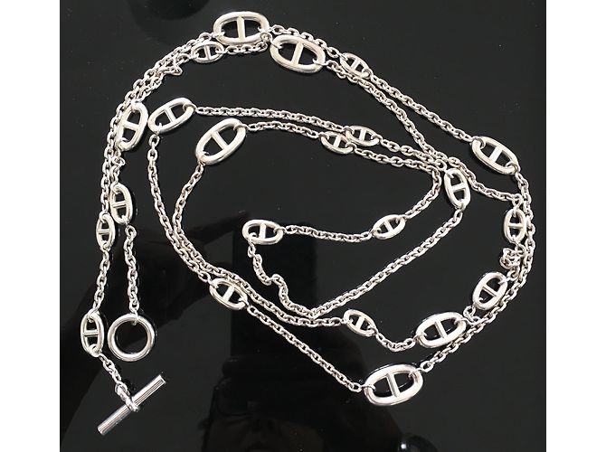Hermès Lange Halsketten Silber - Ansicht 3
