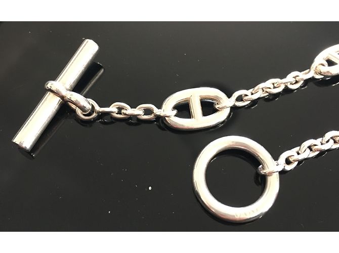 Hermès Lange Halsketten Silber - Ansicht 4