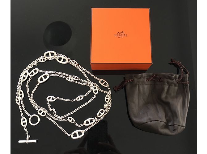 Hermès Lange Halsketten Silber - Ansicht 5