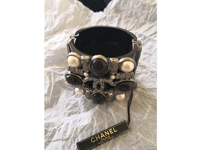 Chanel Armbänder Schwarz Weiß - Ansicht 4