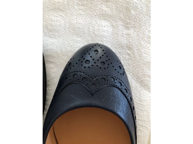 Ballerine Mellow Yellow in pelle blu scuro Blu navy - vista 3